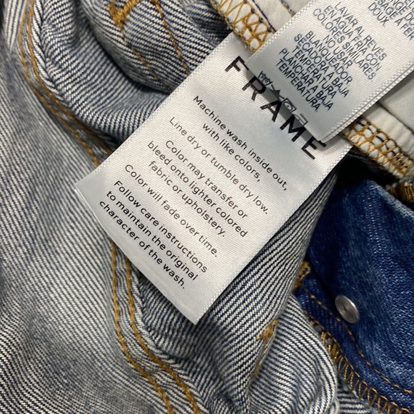 REVOLVE FRAME DENIM LE PEGGED JEAN BOHO DISTRESSED HIGH WAIST JEANS 26 - Picture 9 of 13